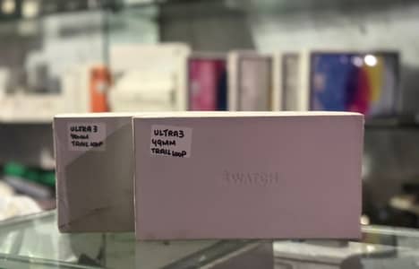Apple Watch Ultra 3 Box pack Non active with Blue Trail Loop