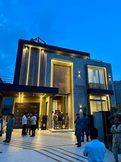 1 Kanal Modern Design Fully Furnished Full Basement Swimming Pool Home Theatre Roof Top Designed With Lift Is Available In The Best Block Of DHA Phase 6 Lahore.