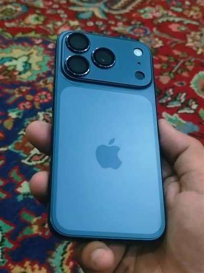 Iphone 15 pro blue and black titanium