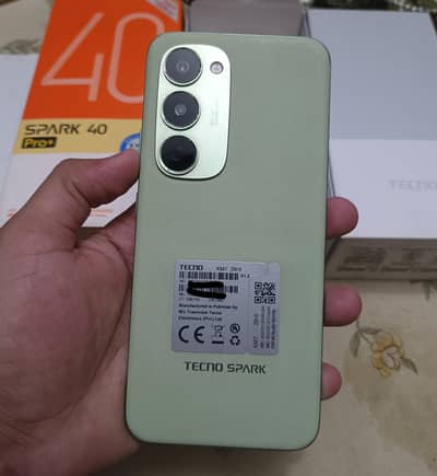 Tecno Spark 40 Pro Plus With Complete Box