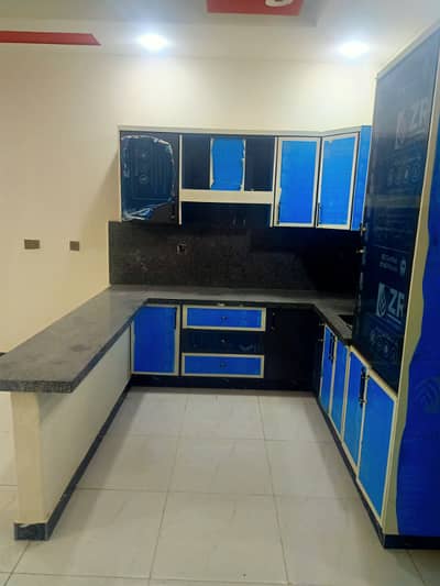 Brand New Portion 120 Sqyds 1st Floor 3 Beds Lounge Rent Only 30K In Abdullah Bin Atiq Society Near Rimjhim Tower