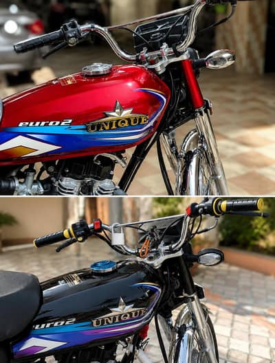 unique 125 bike / united 125 motorcycle red / black