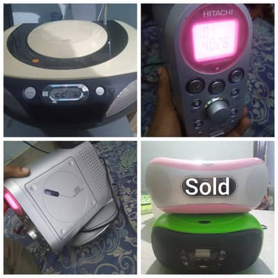 phillips Hitachi cdplayer Cyberlux speakers