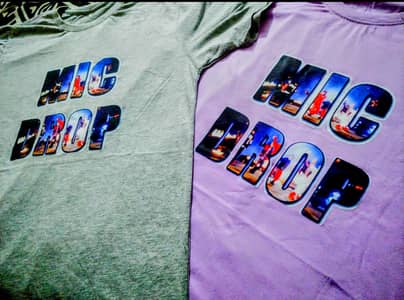 BTS "MIC DROP" AND "MIC MIC BUNGEE" T-SHIRTS