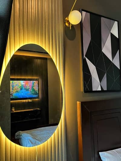 Daily basis, and weekly basis, One bedroom fully furnished luxury apartments available for rent Gulberg greens Islamabad