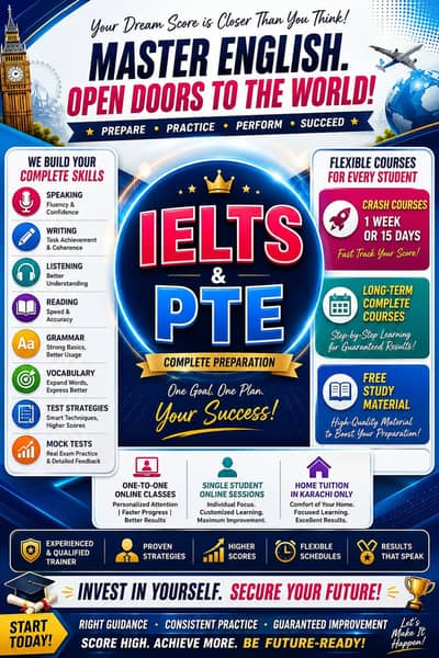 ielts pte online classes home tuition