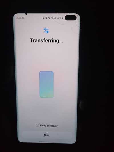 s10+ pen dot front glass minor crack cant be seen non pta