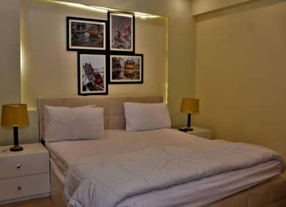 Daily basis, and weekly basis, Two bedrooms fully furnished luxury apartments available for rent Gulberg greens Islamabad