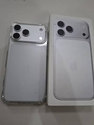 17 Pro Max silver 256gb JV
