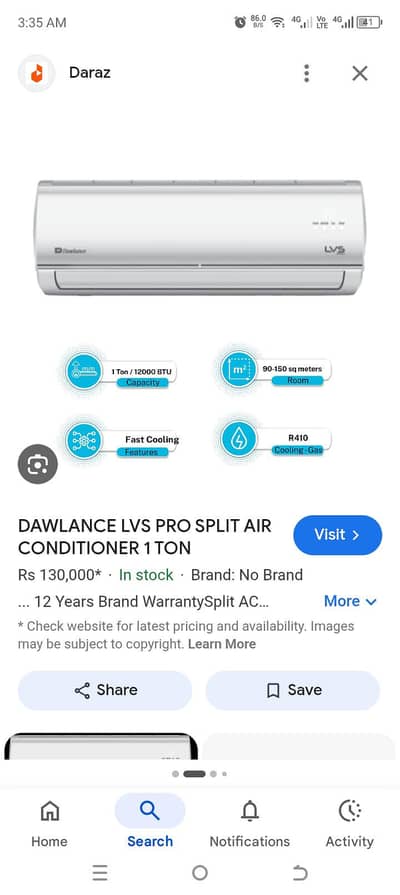DAWLANCE 1 Ton non inverter 0313-2198442
