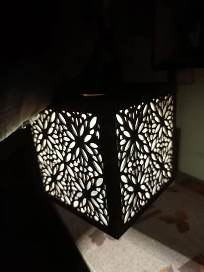 modern floral ceiling lamp black golden glow