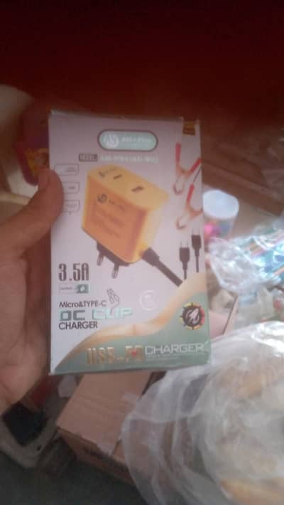 AM Plus 3.5A DC Clip Fast Charger USB Type-C PD New Box Pack
