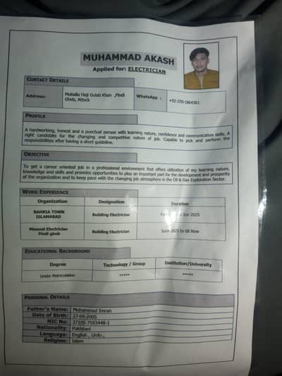 I am electrician