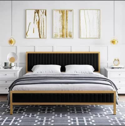 Double Bed|Iron double bed|Bed set|Single Bed|03092056793