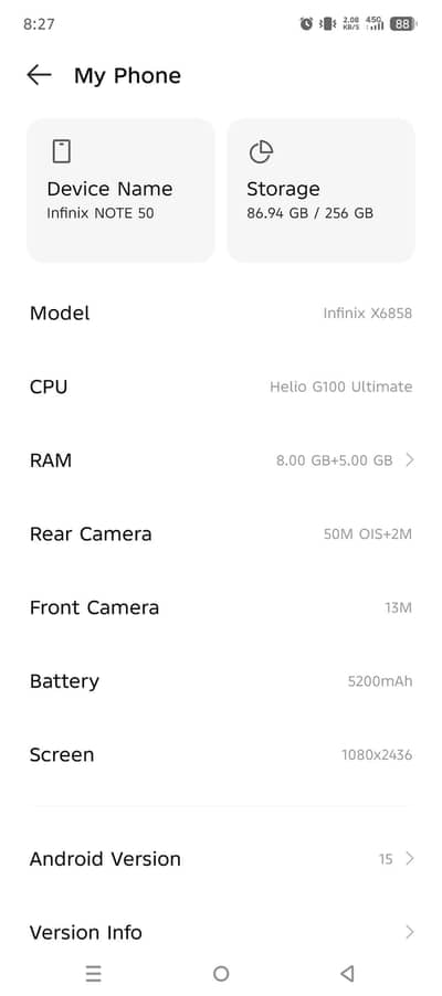 infinite note 50 for 65000, 3 month used