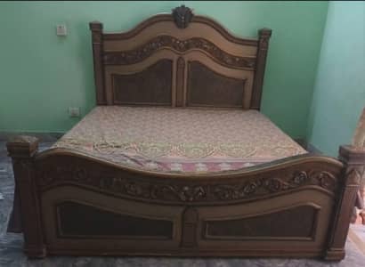 King Size Bed Set with Side Tables + Dressing – Excellent Condition