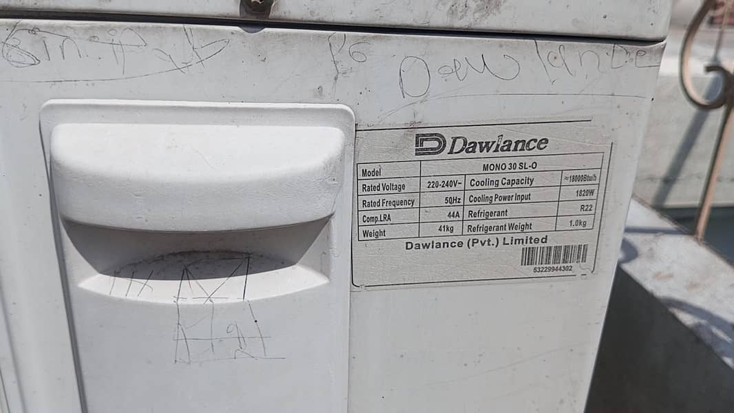 Dawlance 1.5 ton Split AC 2