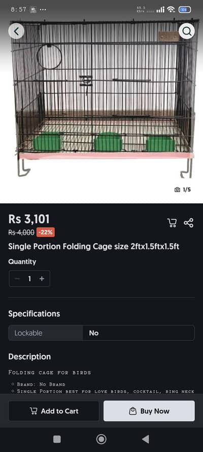 parrot Cage