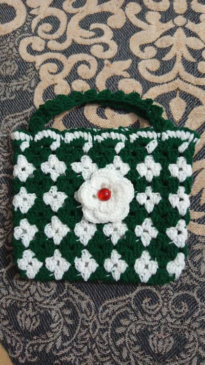 crochet work and knitting