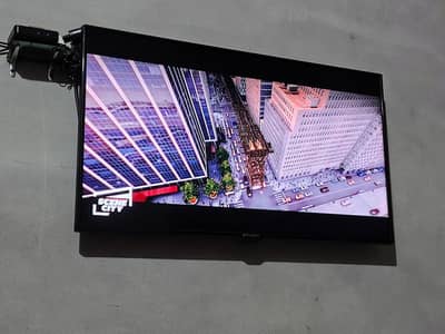 led tv 40" inch with Android box voice remote ecostar