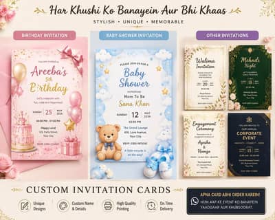 Shadi & Event Cards Banwayen – Stylish aur Yaadgaar!