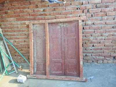 window in wood