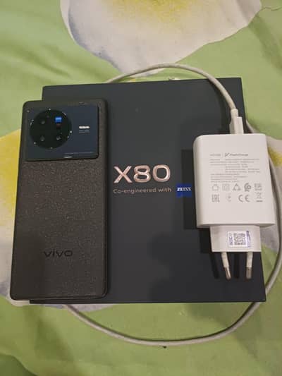 Vivo x80 12+8Ram 256GB official PTA