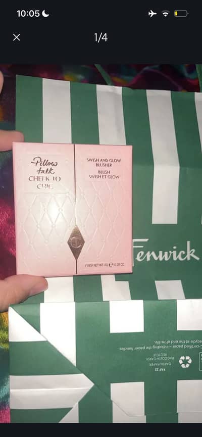 Charlotte tilbury original 100% pillow talk cheek to chic blusher