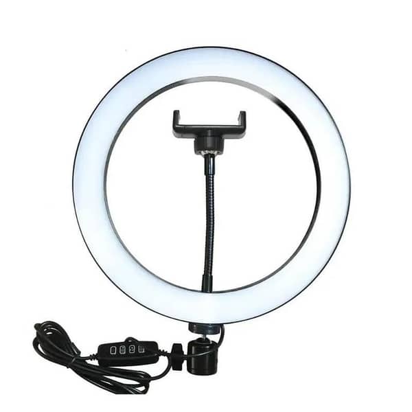 MJ36 RGB LED Ring Light 36cm with 16 Colors Brightness Control Phone Holder for Photography & Live Streaming