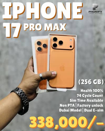 Iphone 17 pro max 256gb Non pta