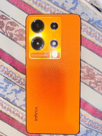 infinix note 30 orange color with box