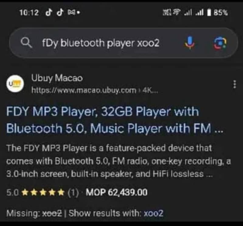 bluetooth Mp3 player 1