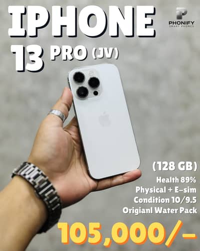 iPhone 13 Pro Jv 128gb Origianl Water Pack