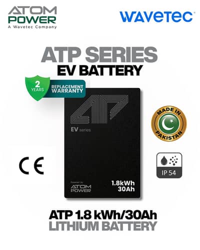 ATOM Power 1.8 kWh LiFePO4 Battery for E-V