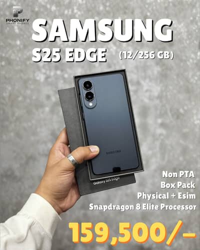 Samsung S25 Edge 12/256gb Non PTA Box Pack