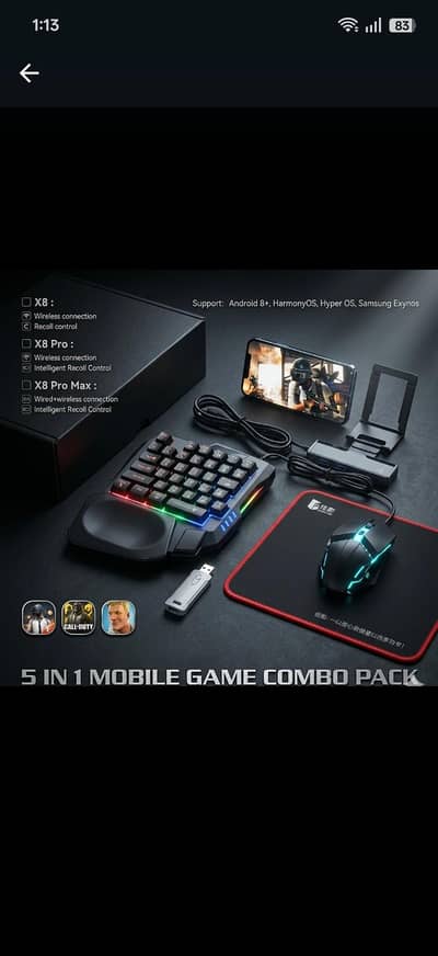 DUEL mode RGB GAMMING MOUSE - blue tooth &  wireless (rechargeable)