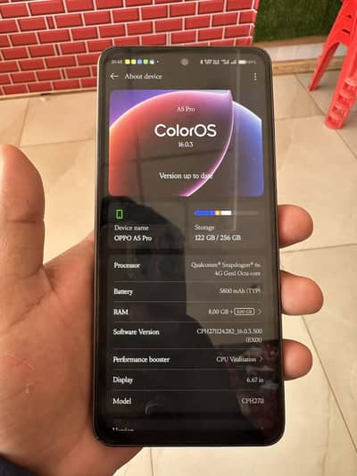 Oppo A5 Pro Mobile For Sale Urgent 4 Month Use Condition 10 x 10