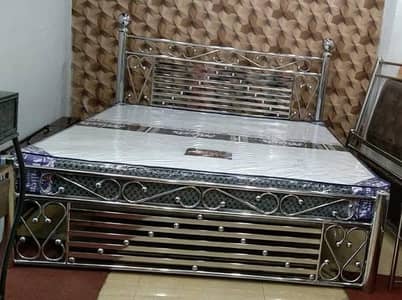 Stainless Steel Double Bed Non Magnet Steel Argun Welding | Single Bed