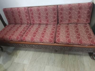 wood sofa