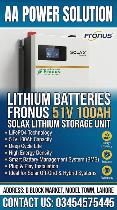 lithium Batteries with 5 year warrenty and 6000 life cycle