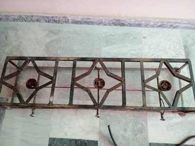 Heavy Duty 3 Burner Gas Stove – Perfect for Home, Hotel & Catering Use