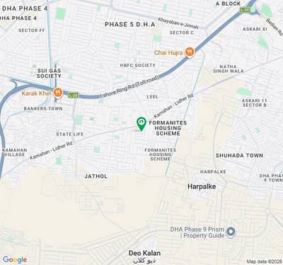 10 Marla Residential Plot For Sale In Formanites Housing Scheme - Block E