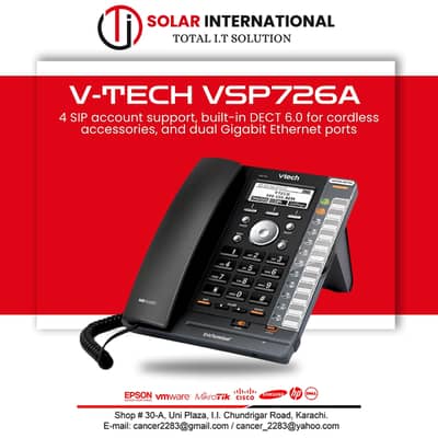 VTech VSP726A dual Gigabit Ethernet ports 4 SIP support