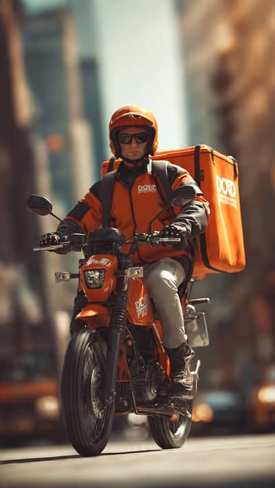 Delivery rider