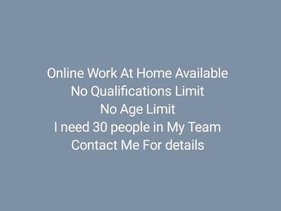 Online Work At Home Available