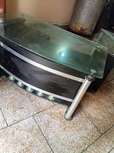 computer table with side table
