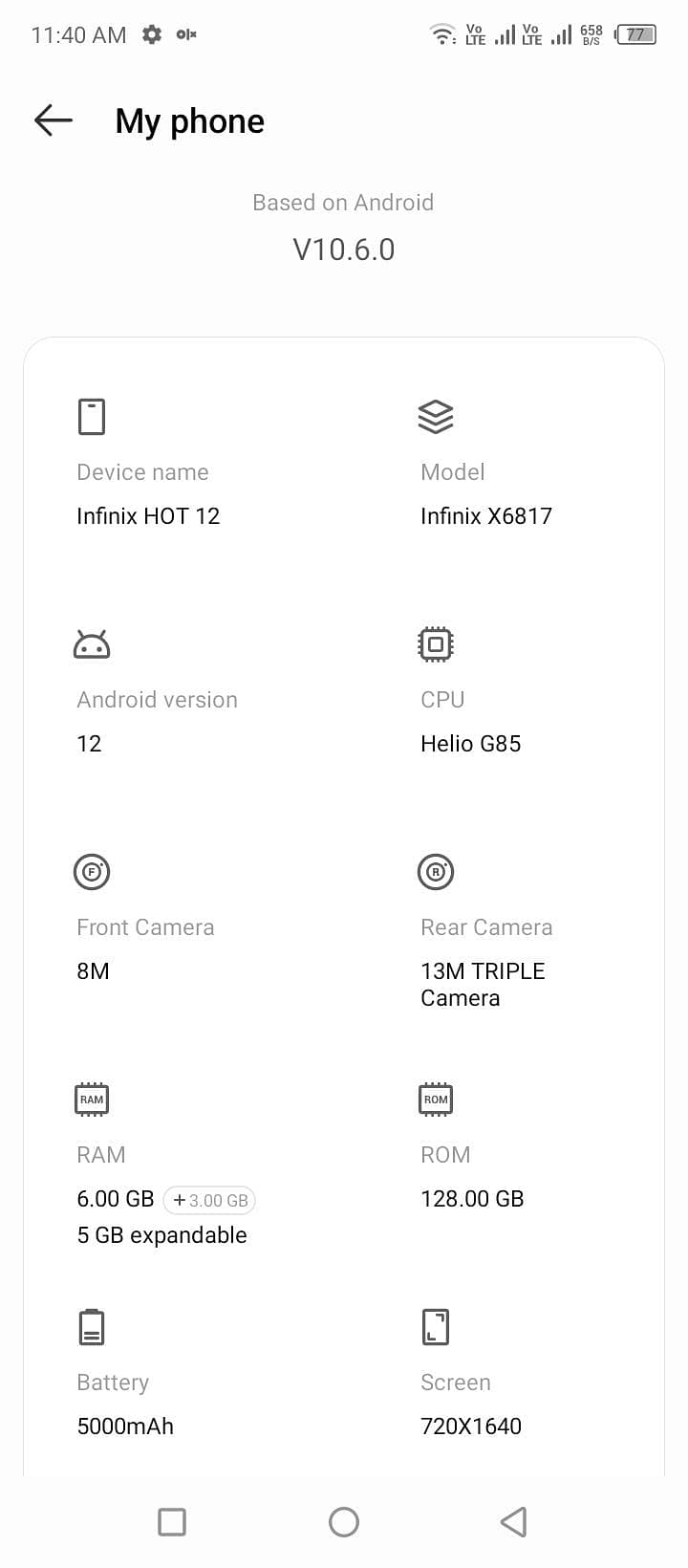 infinix 5