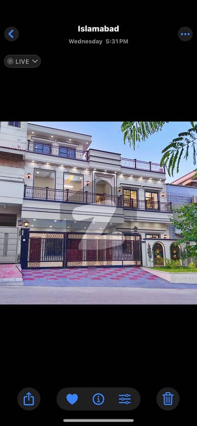 10 Marla Classical Design Brand New House For Sale In G-13 Islamabad