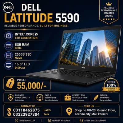 Dell Latitude 5590 – Powerful 8th Gen Business Laptop