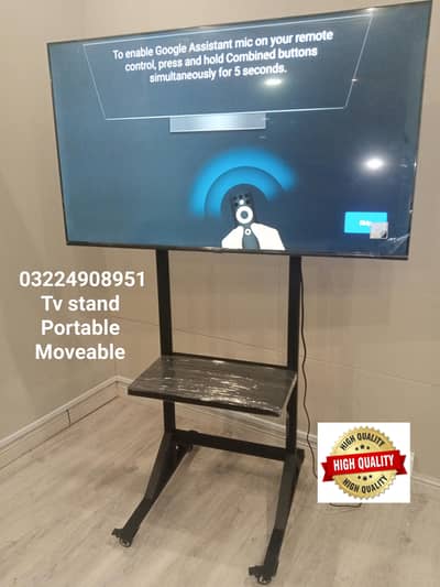 Tv Portable stand lcd led Moveable with wheels for office home